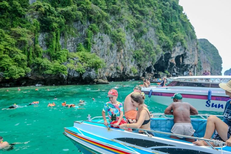 Phi Phi: Sunset and Plankton by Speed Boat With Snorkeling - Monkey Beach: Sightseeing and Wild Monkeys
