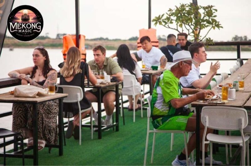 Phnom Penh: Sunset Cruise-Freeflow Beers, Sodas & BBQ Buffet - Seamless Start with Hotel Pickup