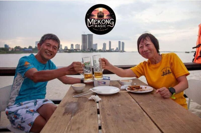 Phnom Penh: Sunset Cruise-Freeflow Beers, Sodas & BBQ Buffet - The BBQ Feast and Unlimited Drinks