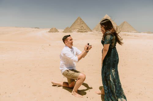 Photography Session at the Giza Pyramids - Three Giza backdrops, one photo session