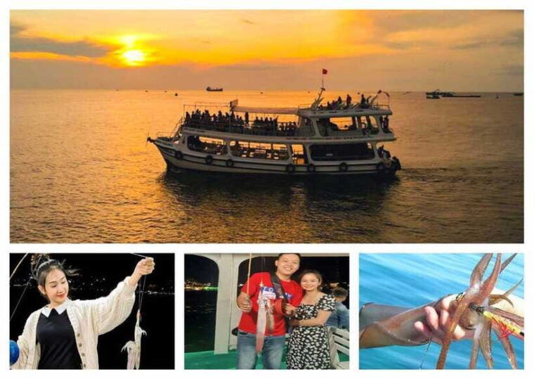 Phu Quoc: Sunset and Night Squid Fishing Boat Tour - Pickup and Arrival