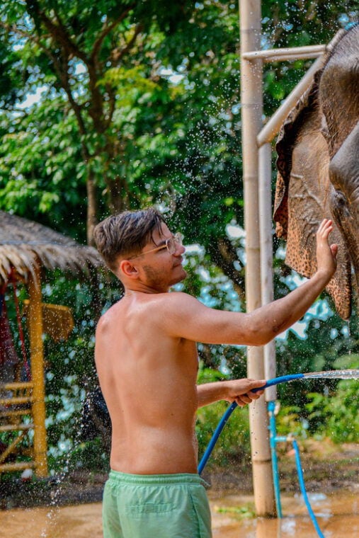Phuket: Feed and Rain Shower at Elephant Camp With Seaview - Panoramic Sea Views