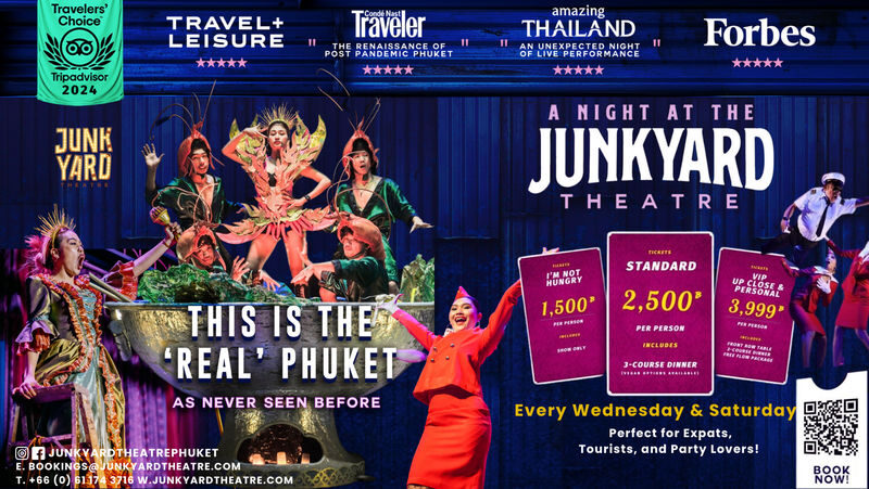 Phuket Junkyard Theatre Ticket - Arriving at the Rasada theatre