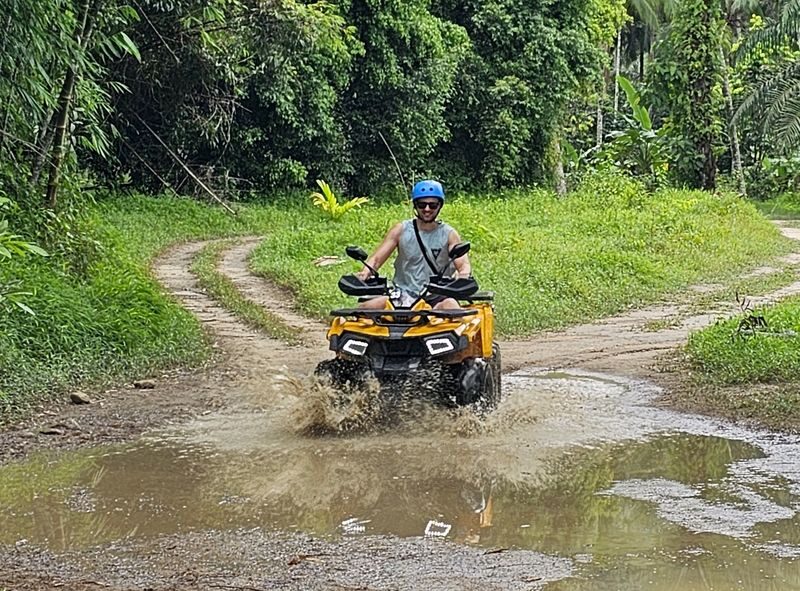 Phuket/Krabi/Khao Lak: Private Day Tour with Rafting, ATV and Turtle - Rafting starts the day at river speed
