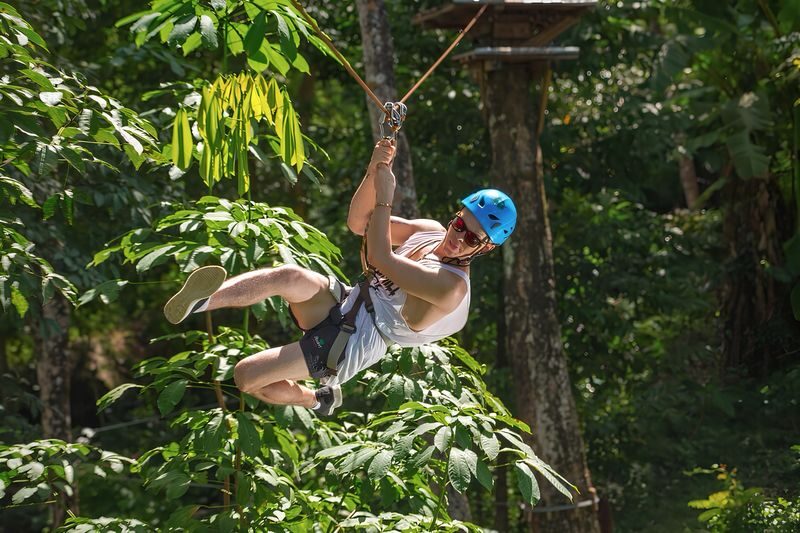 Phuket Zipline Adventure & Free Fall Jump by Jungle Xtrem - A forest course with more than ziplines