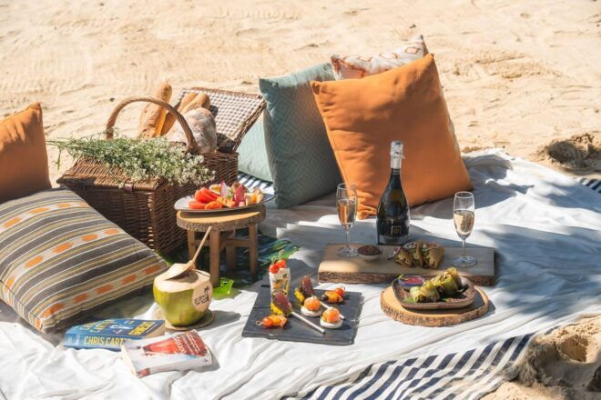 Picnic Set at My Beach Resort - Delicious Culinary Selections
