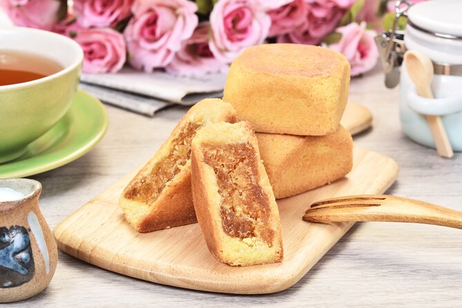 Pineapple Pastry With Egg Yolk, Longan Cake, High Mountain Oolong Tea. Taiwan Traditional Dessert Ex - Meeting and Pickup Details