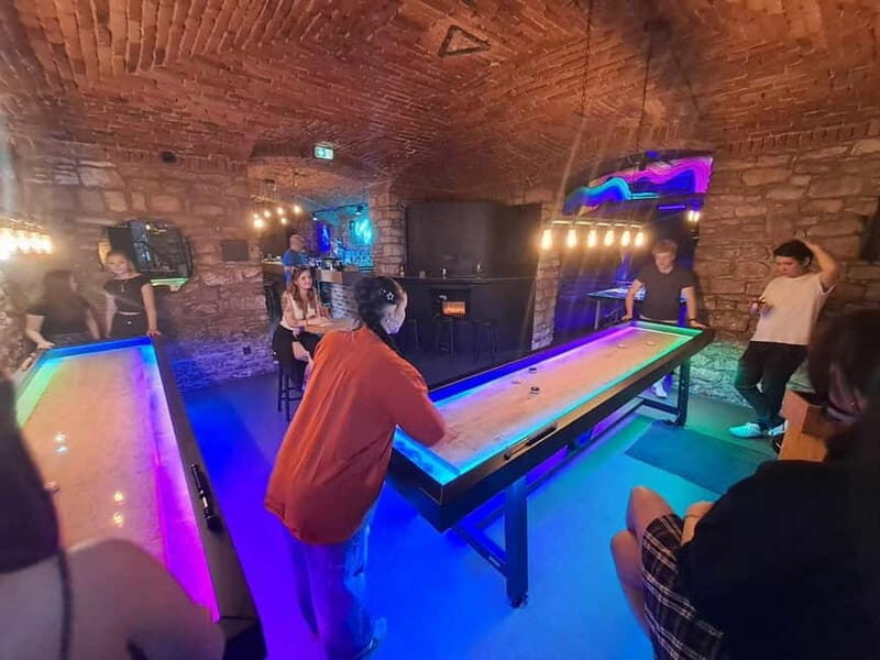 Ping pong or shuffleboard for up to 6 players - A Playful Night Out at Crew Bar Prague: Ping Pong or Shuffleboard for Up to 6 Players