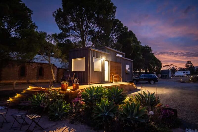 Pink Lake Tiny House Stay - BBQ Dinner & Campfire Experience - The Sum Up