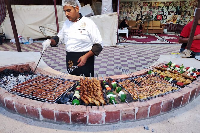 Platinum Desert Safari in 4x4, Quad Bike, Live BBQ and Shows - Live BBQ and Entertainment