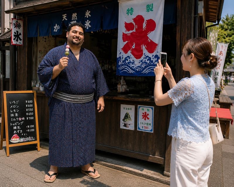 Plus Size Kimono Rental and photo shoot in Tokyo - Sensoji and the photo walk