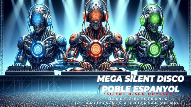 Poble Espanyol: Mega Silent Disco Event Visuals & Music - DJ Showdown Details