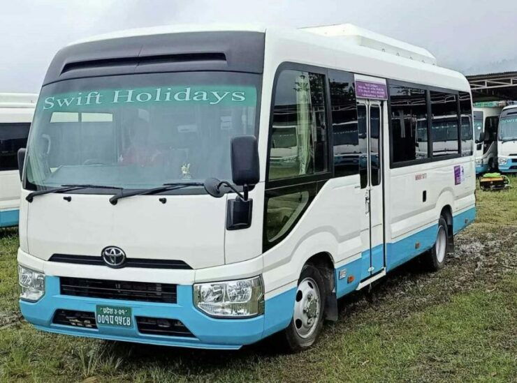 Pokhara to Lumbini Coaster Bus - Fully Airconditioned - Comfort and Amenities on Board