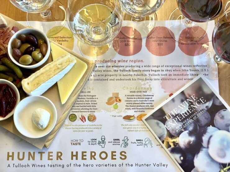 Pokolbin: Tulloch Hunter Heroes Wine Tasting & Cheese Board - Experience Highlights