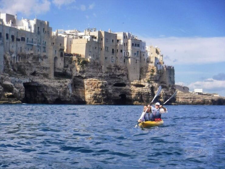 Polignano Sea Kayak Tour With Swimming Stop in a Cave - Kayak Exploration
