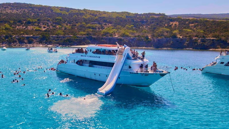 Polis: Paphos & Blue Lagoon Boat Cruise with Waterslide - A Deep Dive into the Blue Lagoon Boat Cruise