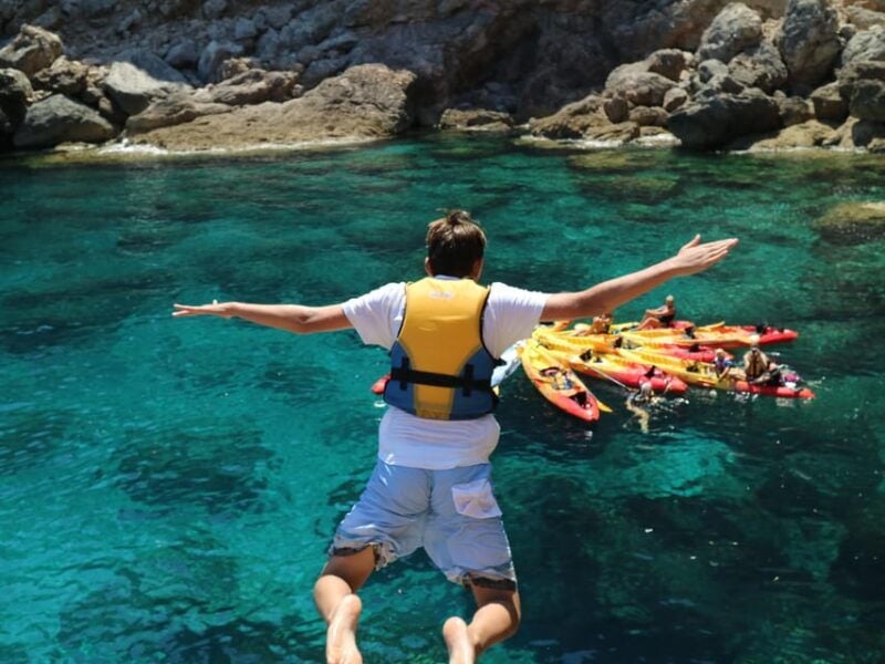 Pollença: Kayak and Coasteering Cliff Jumping - Pricing and Inclusions