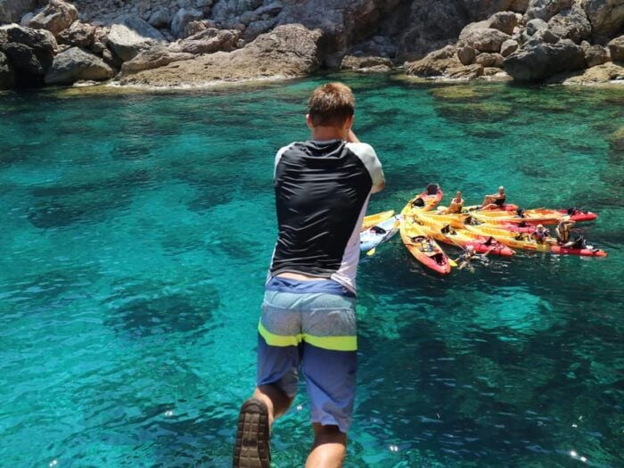 Pollença: Kayak and Coasteering Cliff Jumping - Adventure Highlights