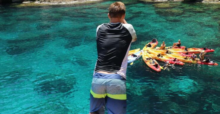 Pollença: Kayak and Coasteering Cliff Jumping - Itinerary and Experience