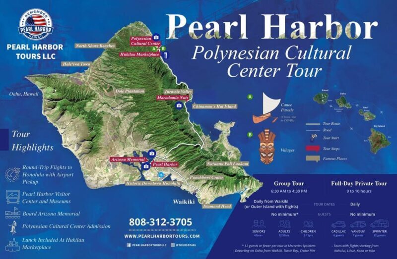 Polynesian Cultural Center & Pearl Harbor Tour FROM KONA - FAQ