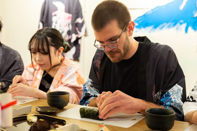 Popular Sushi Making Class in Kyoto Grand Opening - The happi coat and optional footbath