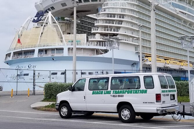 Port Canaveral/Cape Canaveral/Cocoa Beach to MCO Airport/Hotel (One Way Private) - Inclusions and Services Provided
