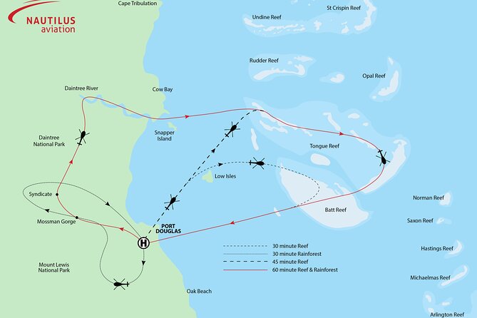 Port Douglas Scenic Flights - Flight Details