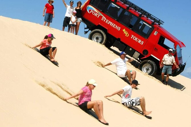 Port Stephens Day Tour With Dolphin Cruise, 4WDtour, Sandboarding - Dolphin Cruise Experience