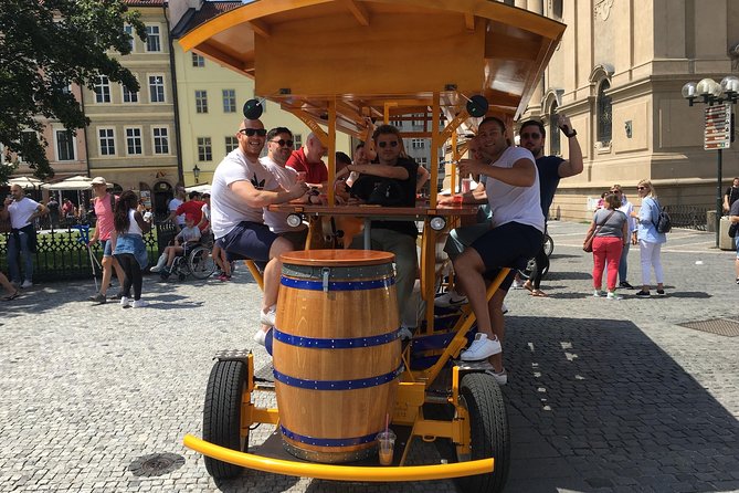Prague: 1,5- Hour Beer Bike With Unlimited Czech Beer - Additional Information and Pricing