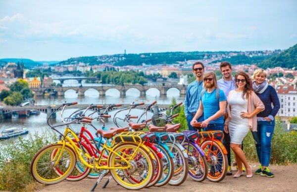 Prague: 7 Best Viewpoints of Prague E-Bike Tour - Lesser Town Square