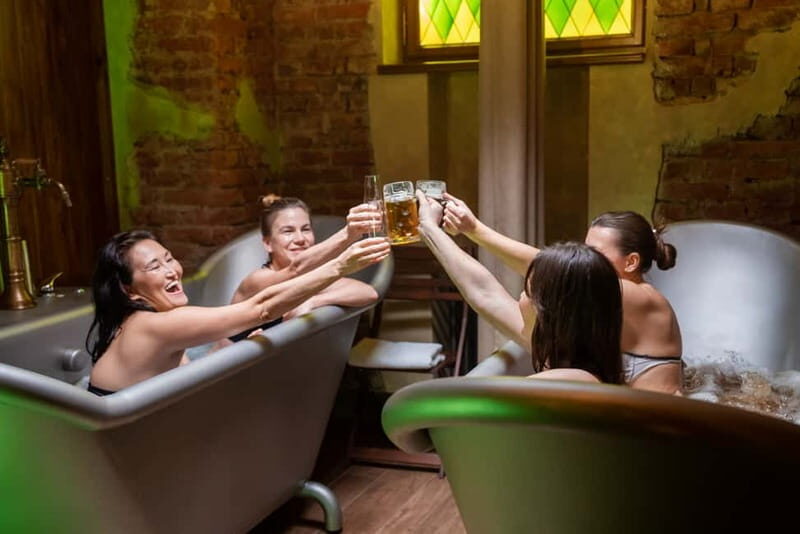 Prague: Beer and Wine Spa Bath with Salt Cave Experience - What to Expect at Prague’s Beer and Wine Spa