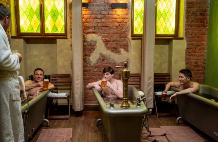 Prague: Beer and Wine Spa Bath With Salt Cave Experience - Booking Details