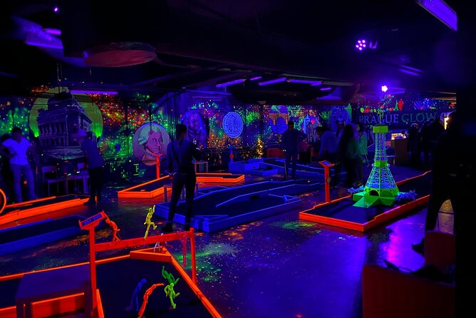 Prague Black Light Mini Golf Admission Ticket - Experience Activities