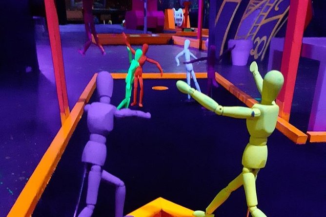 Prague Black Light Mini Golf and Games Tour Including Free Drinks - Tour Inclusions