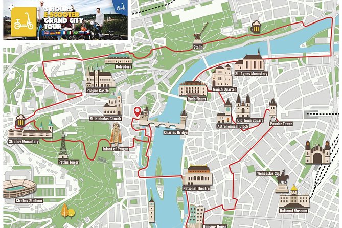 Prague E-Scooter Tour - Grand City Tour With Special Monastery Visit - Discover the Highlights of Prague on an E-Scooter Tour