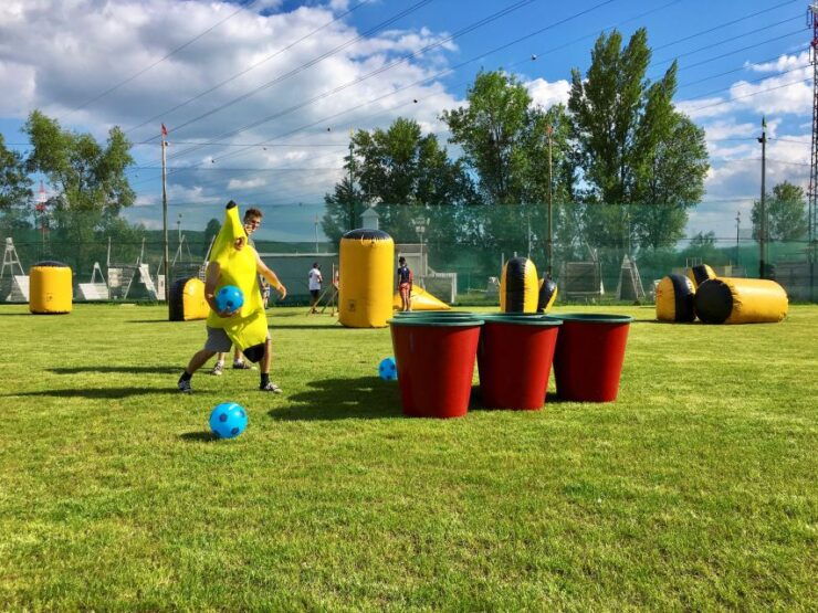 Prague : Giant Foot Darts and Giant Beer Pong Game - Event Overview