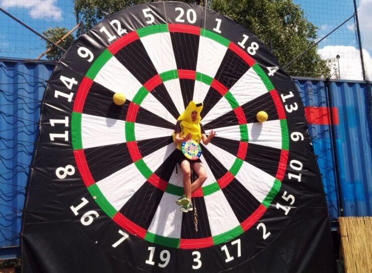 Prague : Giant Foot Darts and Giant Beer Pong Game - Activity Highlights