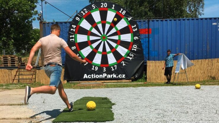 Prague: Giant Football Darts Game With Round of Beers & BBQ - Experience and Activities