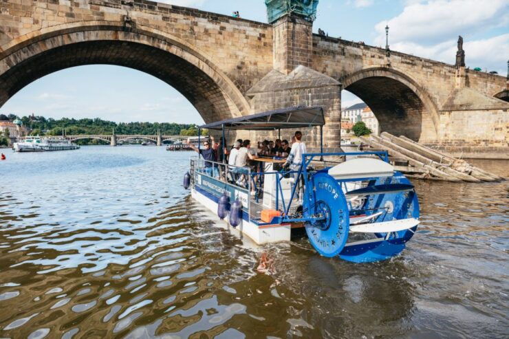Prague: Swimming Beer Bike on A Cycle Boat - Experience Description