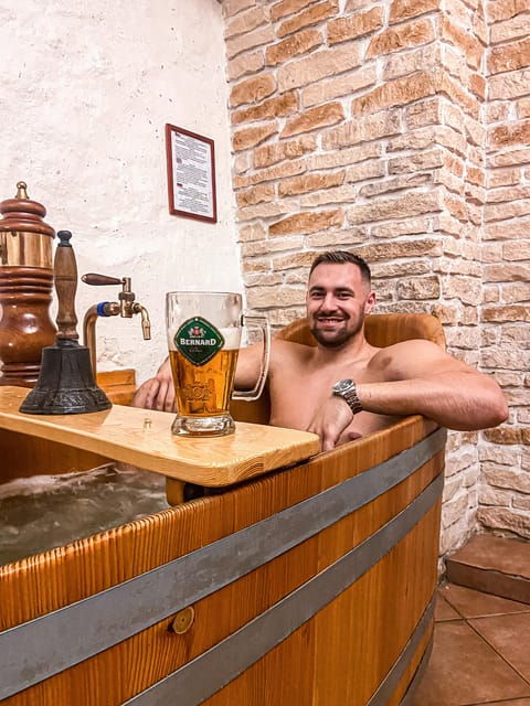 Prague: Ungelt Bernard Beer Spa with Beer & Optional Massage - Who Should Consider This Experience?