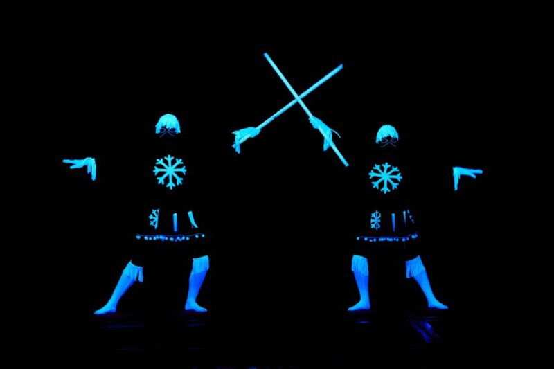 Prague: WOW Show Black Light Theater - Family Fun and Audience Engagement