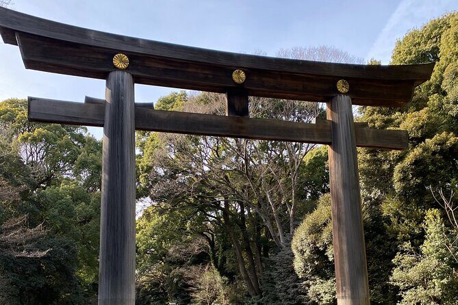 Pray Like a Local at Meiji Shrine  Guided Tour with Sake Barrels - Free Time and Souvenir Shopping