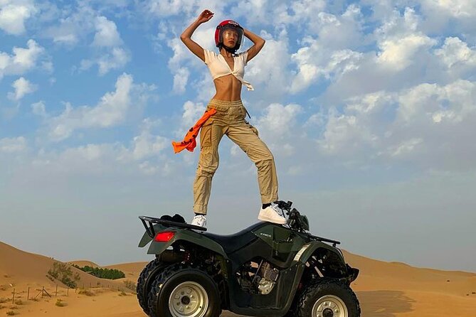 Premium Evening Desert Safari With Quad Bike, Camel Ride and BBQ Dinner - Authentic Arabian Cultural Activities