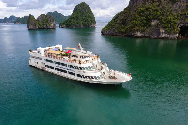 Princess Day Cruise: Heritage Essence: An Exclusive Cultural Journey - A grand ship for a short Ha Long Bay visit
