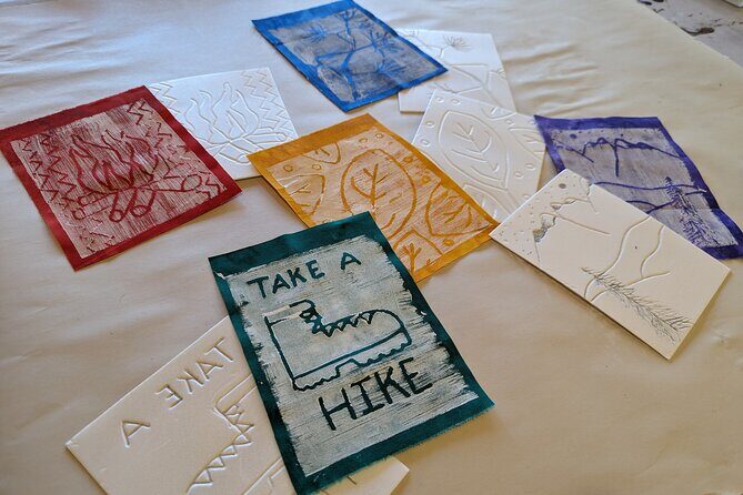 Printmaking Pennant Flags Art Kit in Estes Park - What We Love About the Experience
