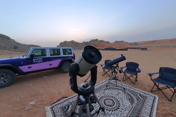 Private 4x4 Mleiha Desert Overnight Camping, Stargazing With BBQ Dinner - The Sum Up