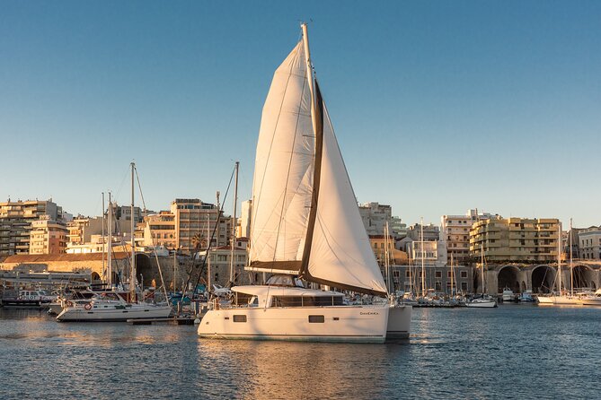 Private 5h Cruise Catamaran Santorini BBQ ,Drinks, Transfer - Cancellation Policy