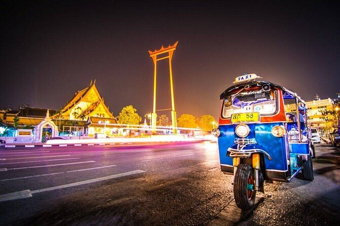 Private Bangkok Night City Tour by Tuk-Tuk With Thai Food - Tour Overview