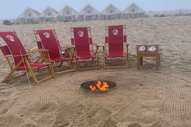 Private Beach Fire at Town Line Beach - Cozy Beach Fire Setup