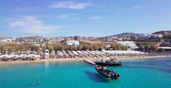 Private Boat Cruise to the South Coast of Mykonos - Private Party Onboard